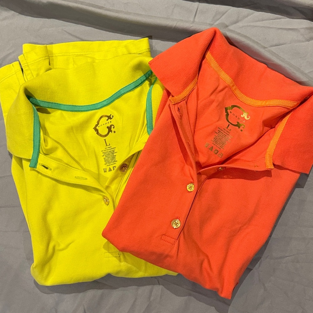 C. Wonder Yellow and Orange Short Sleeve Tees